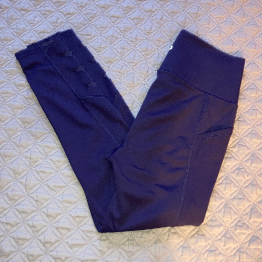 Girls Super Cute Workout Set ~ High Waisted Leggings and Shelf Bra Tank Sz 10/12 - Picture 6 of 12